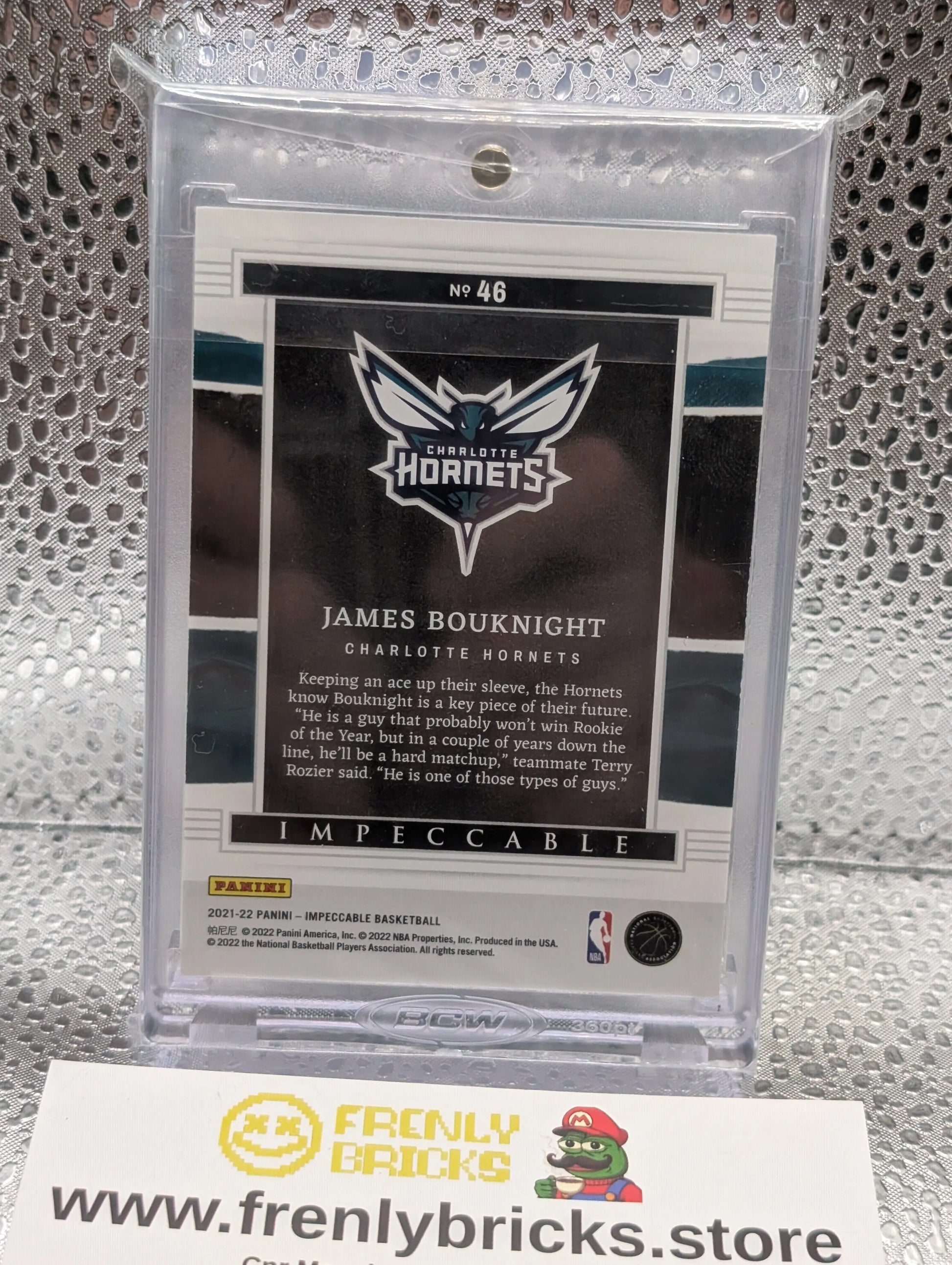 2022-23 Panini Impeccable James Bouknight Sapphire Troy Ounce Fine Silver /8 Rookie FRENLY BRICKS - Open 7 Days
