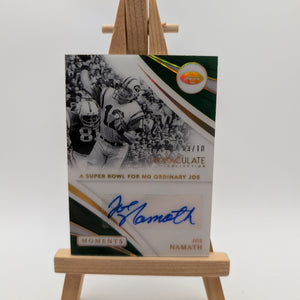 2023 Immaculate Joe Namath “Broadway Joe” Moments Auto #MA-JN - /10 FRENLY BRICKS - Open 7 Days