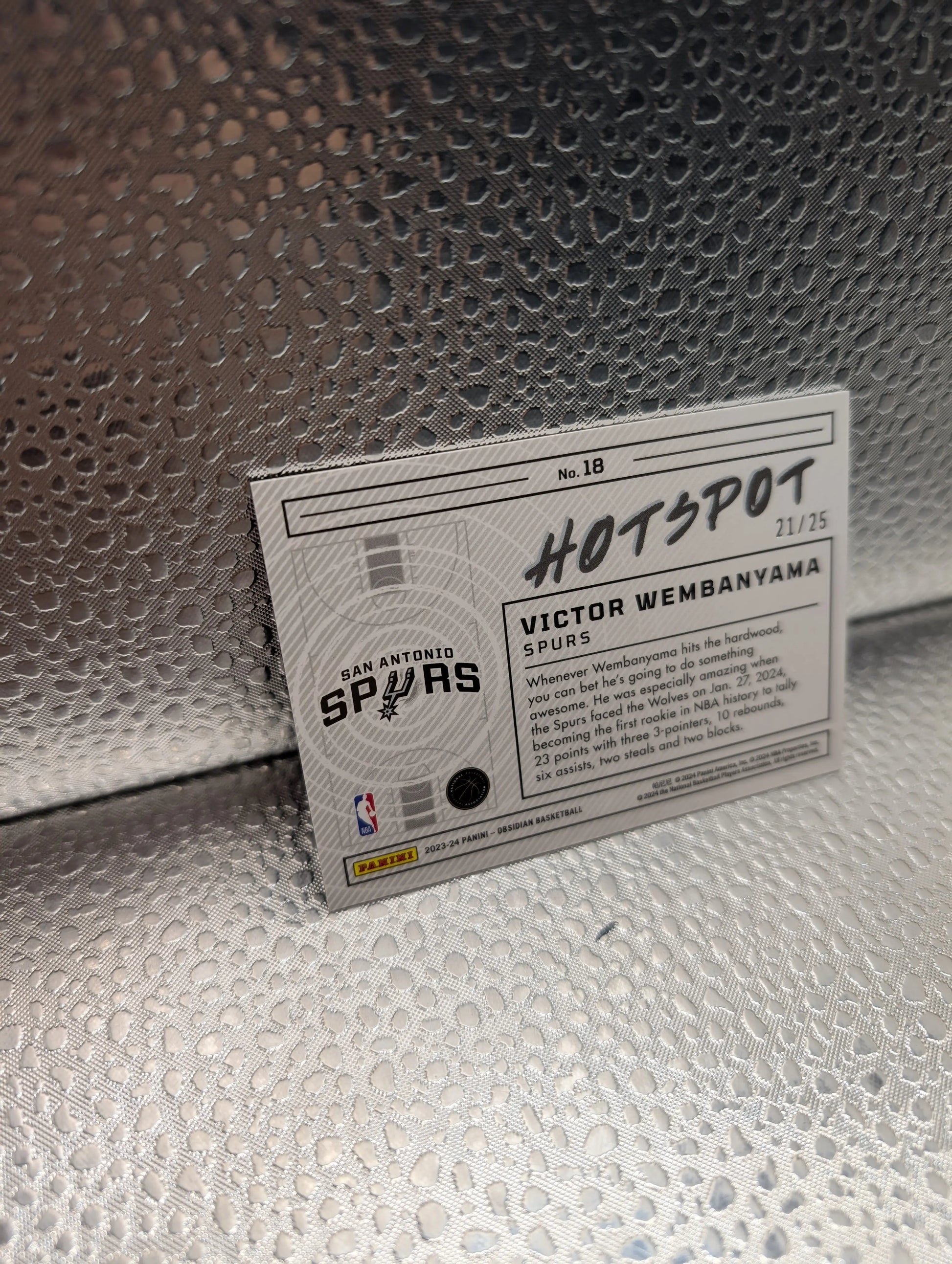 Victor Wembanyama Obsidian Hotspot RC 21/25 FRENLY BRICKS - Open 7 Days