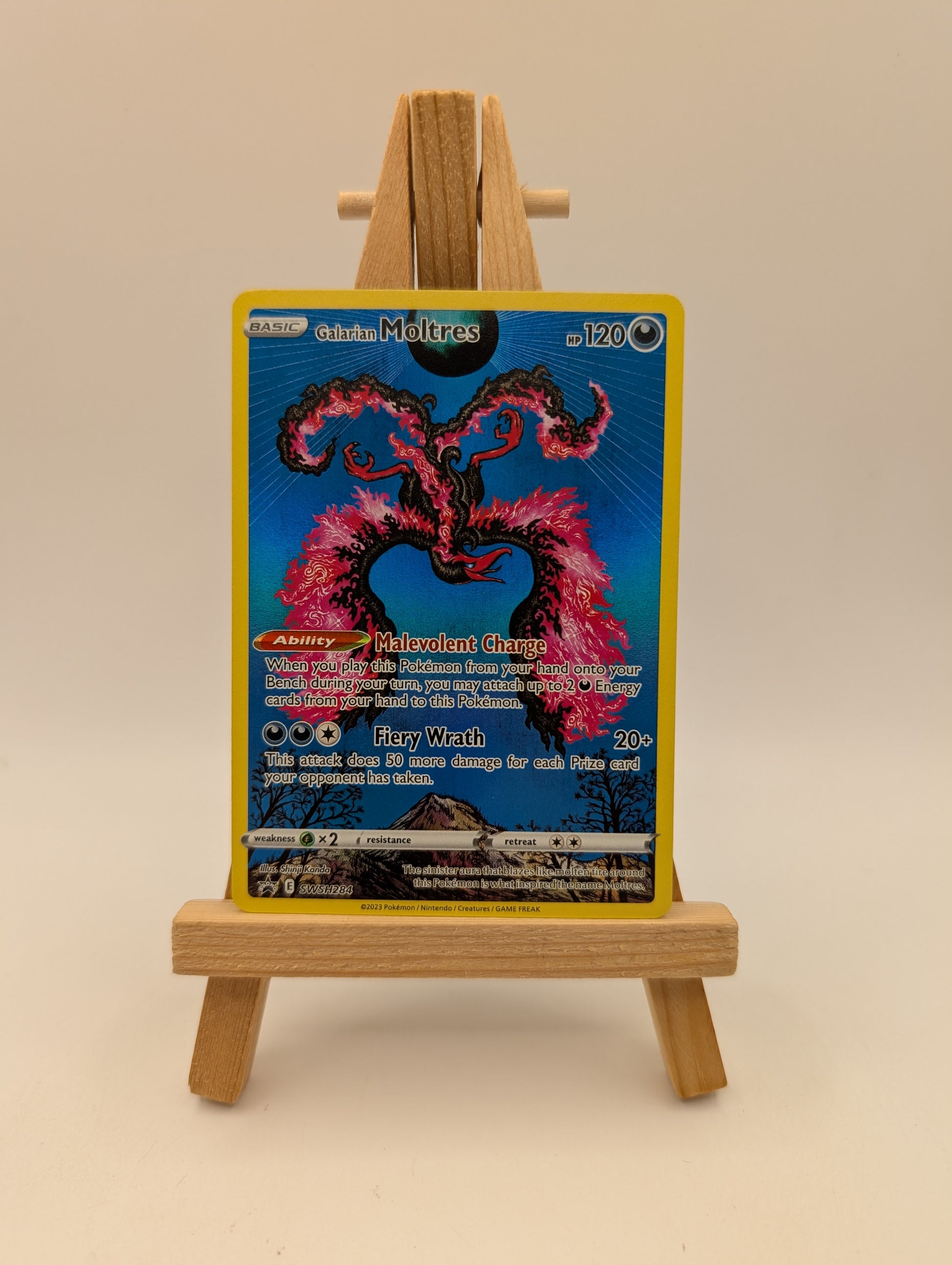 Galarian Moltres SWSH284 SWSH Black Star Promo Pokemon