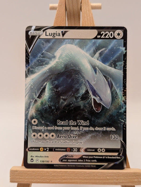 Pokémon TCG Lugia V Silver Tempest 138/195 Holo Ultra Rare FRENLY BRICKS - Open 7 Days