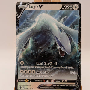 Pokémon TCG Lugia V Silver Tempest 138/195 Holo Ultra Rare FRENLY BRICKS - Open 7 Days
