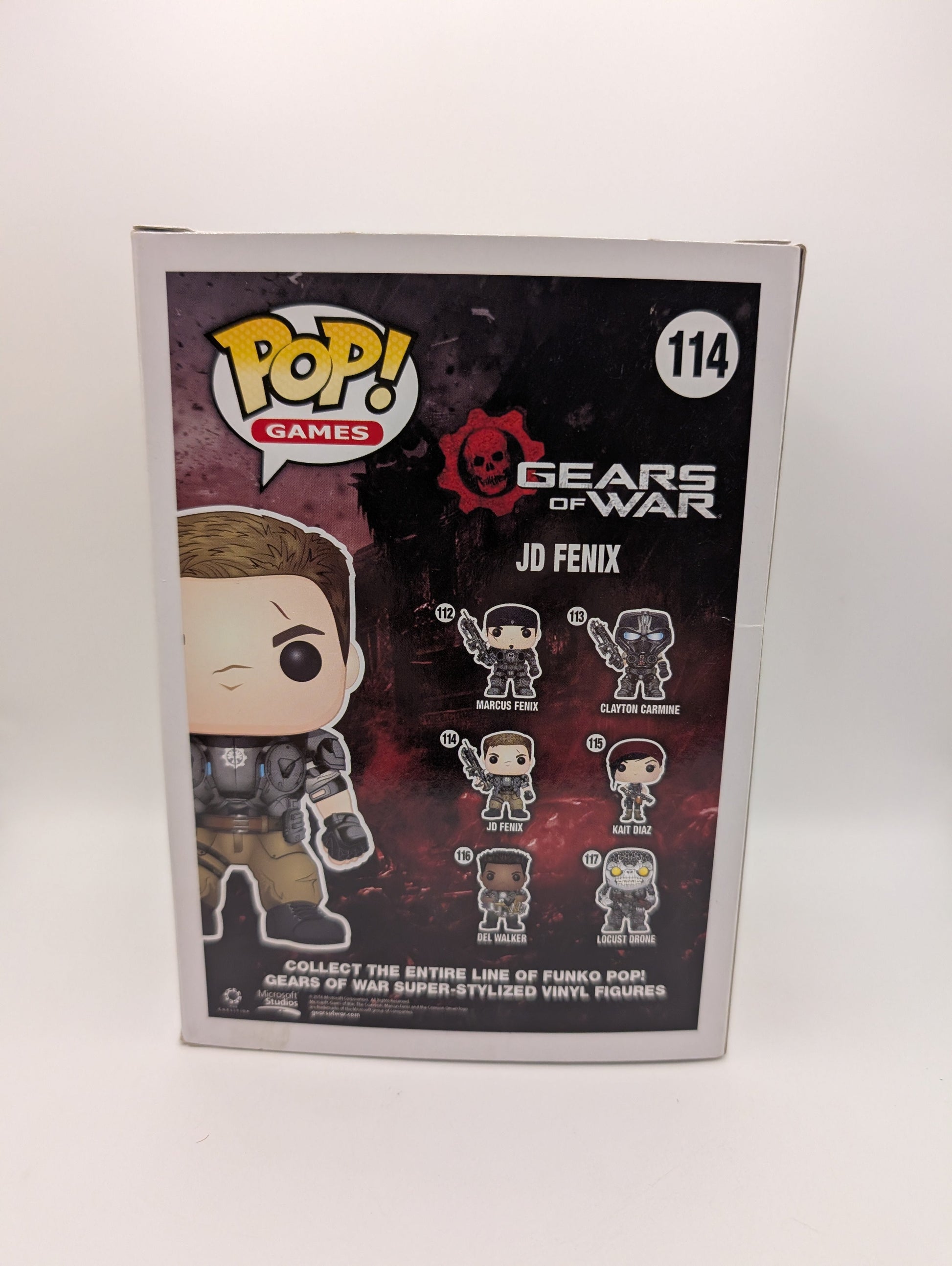 Funko Pop Vinyl! JD Fenix #114 Gears Of War Collectable Figure Vaulted Games FRENLY BRICKS - Open 7 Days