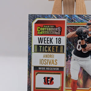 2023 Panini Contenders - Rookie Ticket Andrei Iosivas #217 (AU, RC) /18 FRENLY BRICKS - Open 7 Days