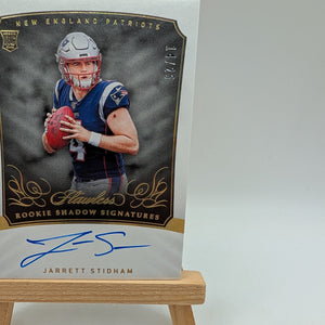 2019 Flawless Jarrett Stidham RC Shadow Signatures Gold ON CARD Auto /25 RSS-JS