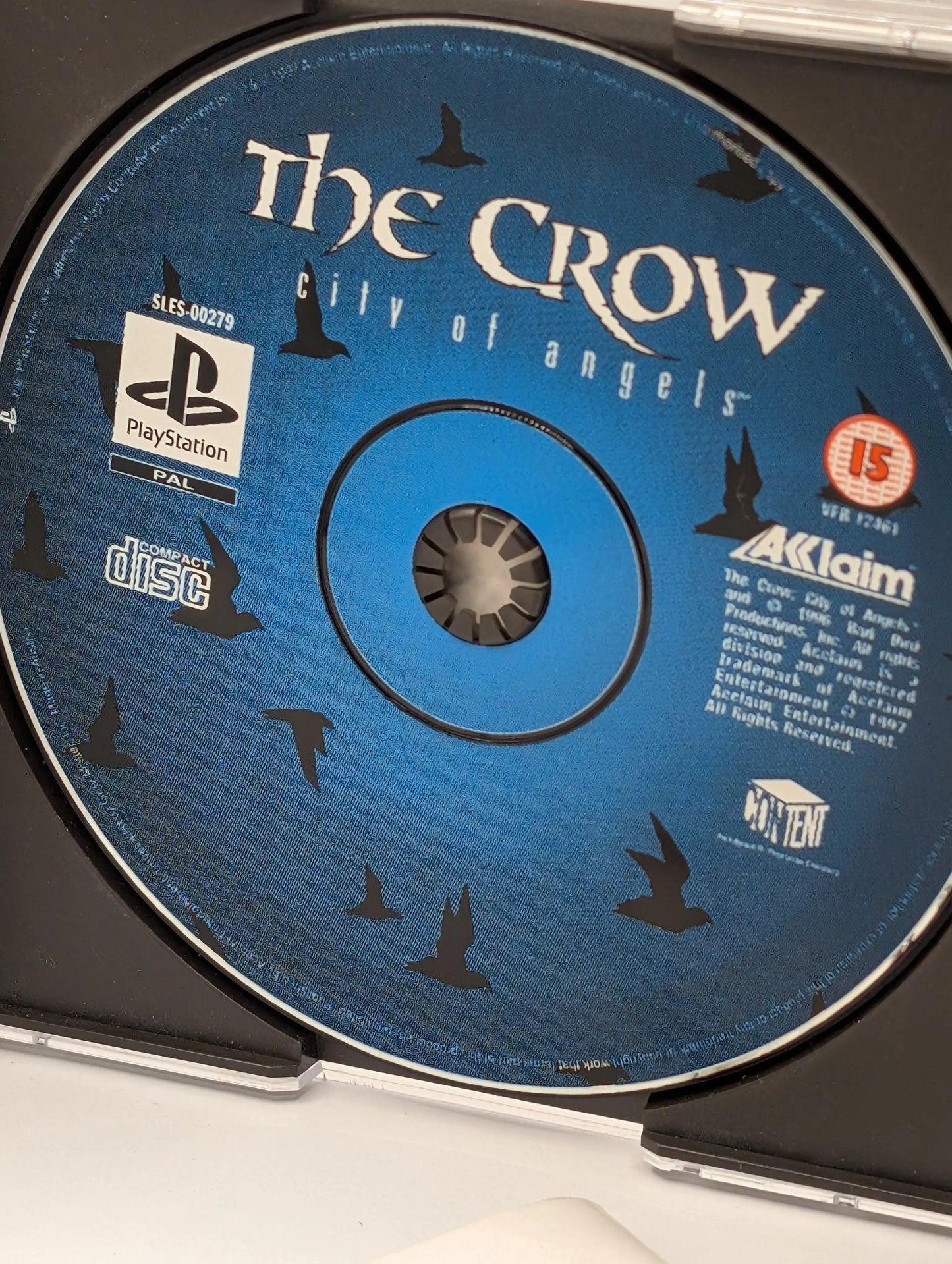The Crow: City Of Angels + Manual - PS1 - Tested & Working FRENLY BRICKS - Open 7 Days