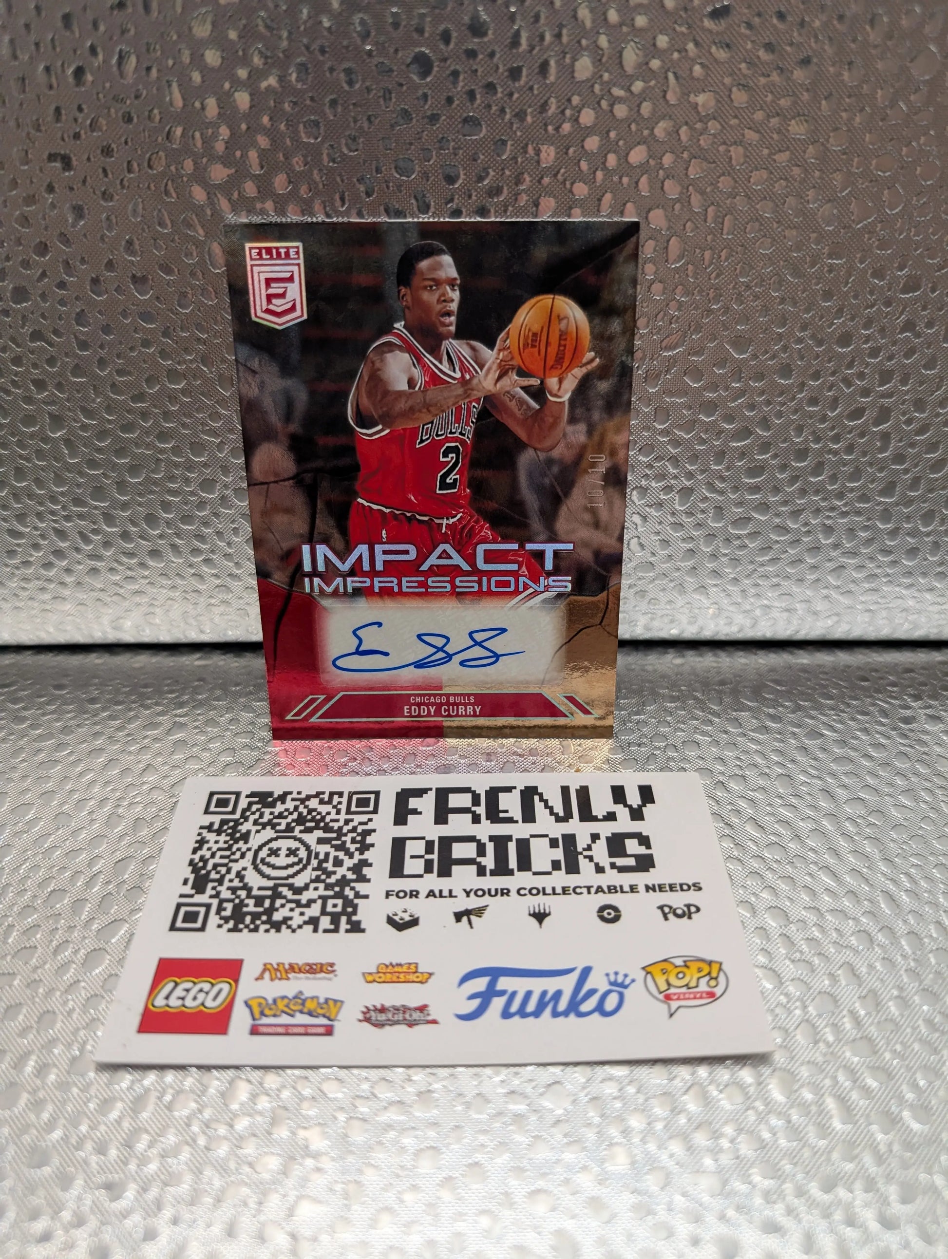 2023-24 Panini Donruss Elite Eddy Curry Auto Gold #/10 Chicago Bulls #II-EDY FRENLY BRICKS - Open 7 Days