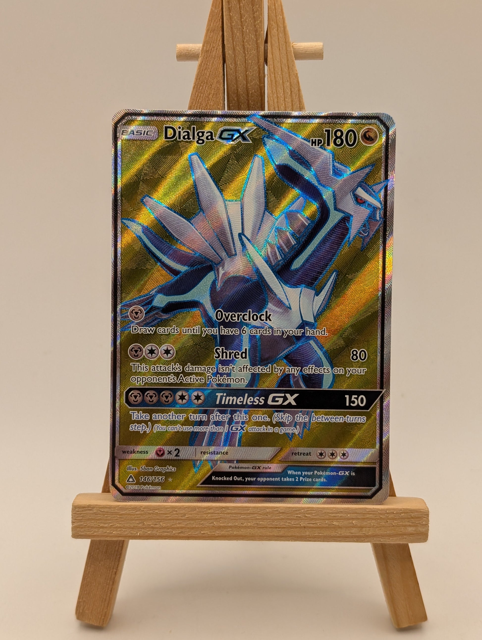 Pokemon Card Ultra Prism Dialga GX 146/156 Full Art FRENLY BRICKS - Open 7 Days