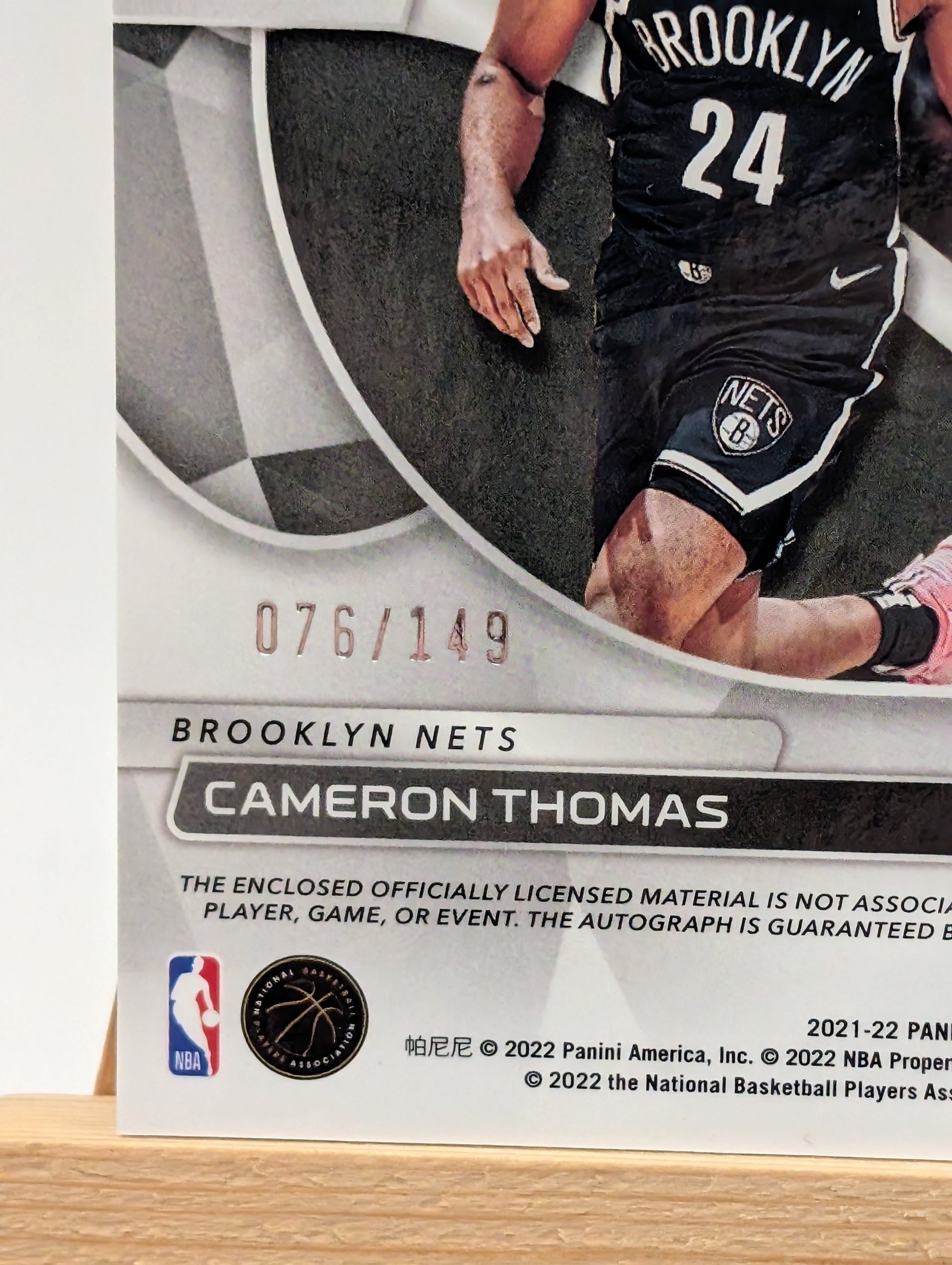 2021-22 Spectra Cam Cameron Thomas #/149 Auto RPA Patch Rookie RC SP