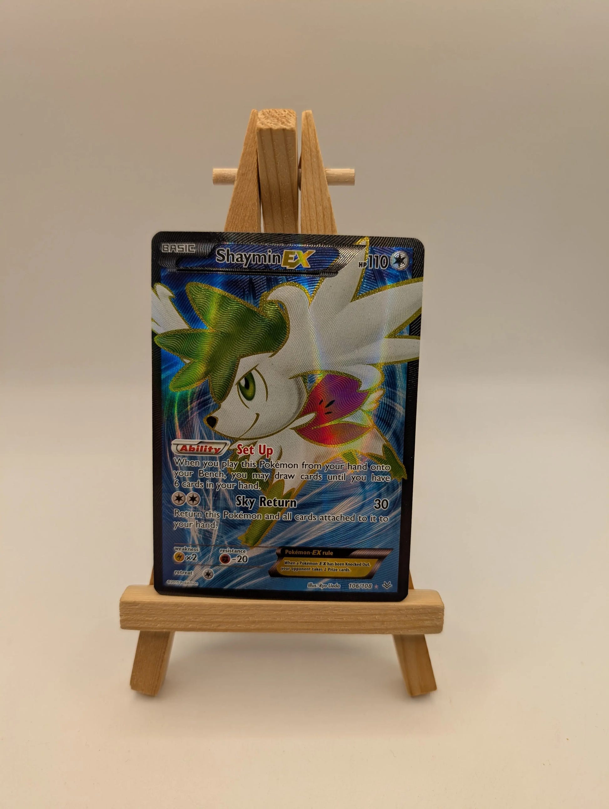 Pokemon - Shaymin-EX 106108 - XY Roaring Skies - Holo FRENLY BRICKS - Open 7 Days image 1