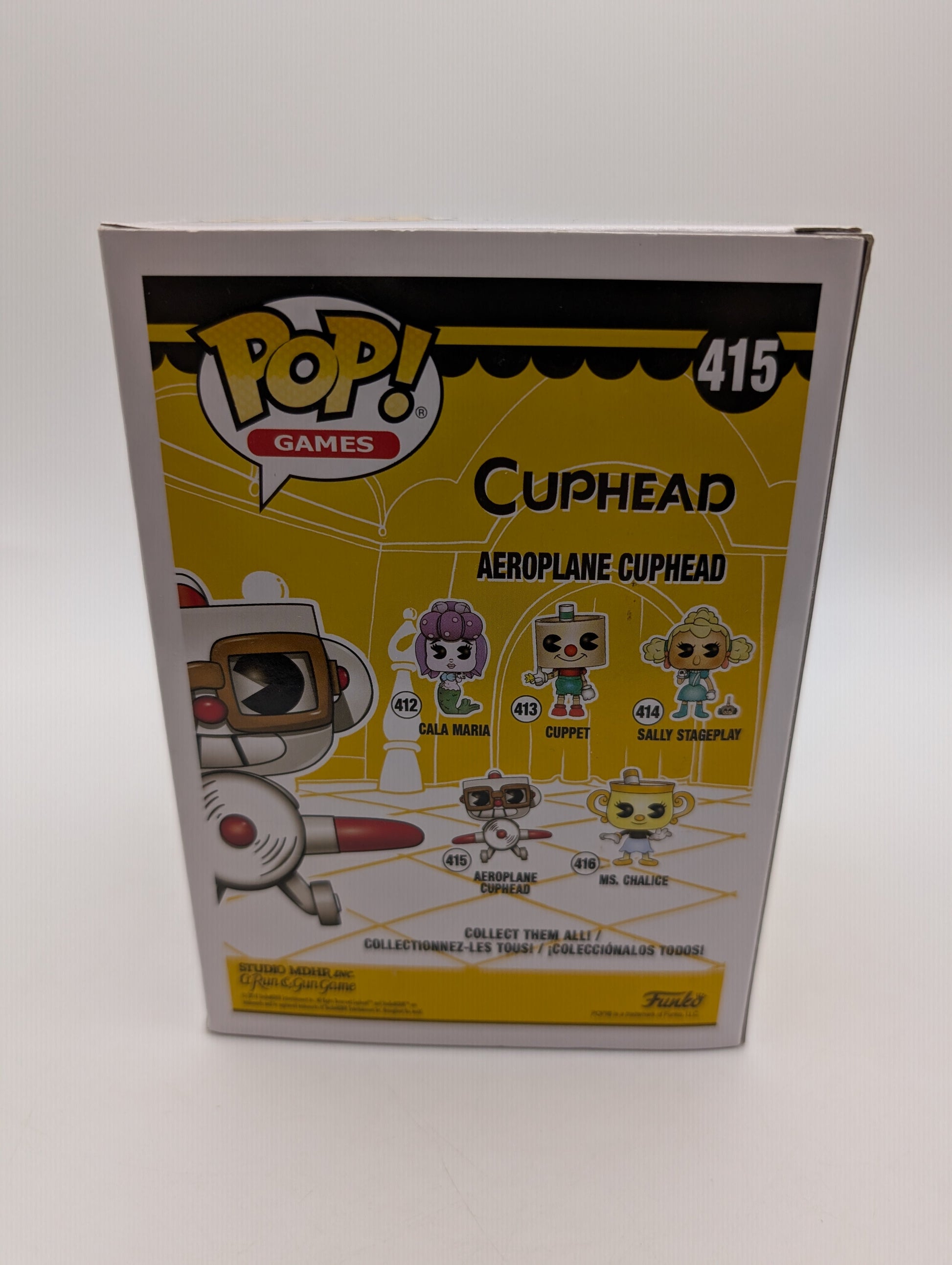 Games Funko Pop - Aeroplane Cuphead - Cuphead - No. 415 FRENLY BRICKS - Open 7 Days