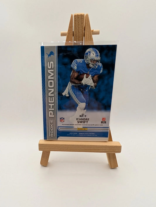 2020 Panini Donruss Optic Prizm De'Andre Swift RC White Jersey Patch FRENLY BRICKS - Open 7 Days