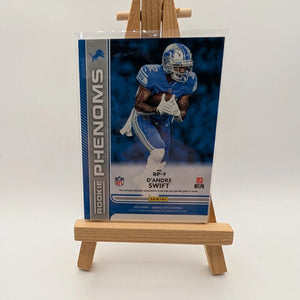 2020 Panini Donruss Optic Prizm De'Andre Swift RC White Jersey Patch FRENLY BRICKS - Open 7 Days