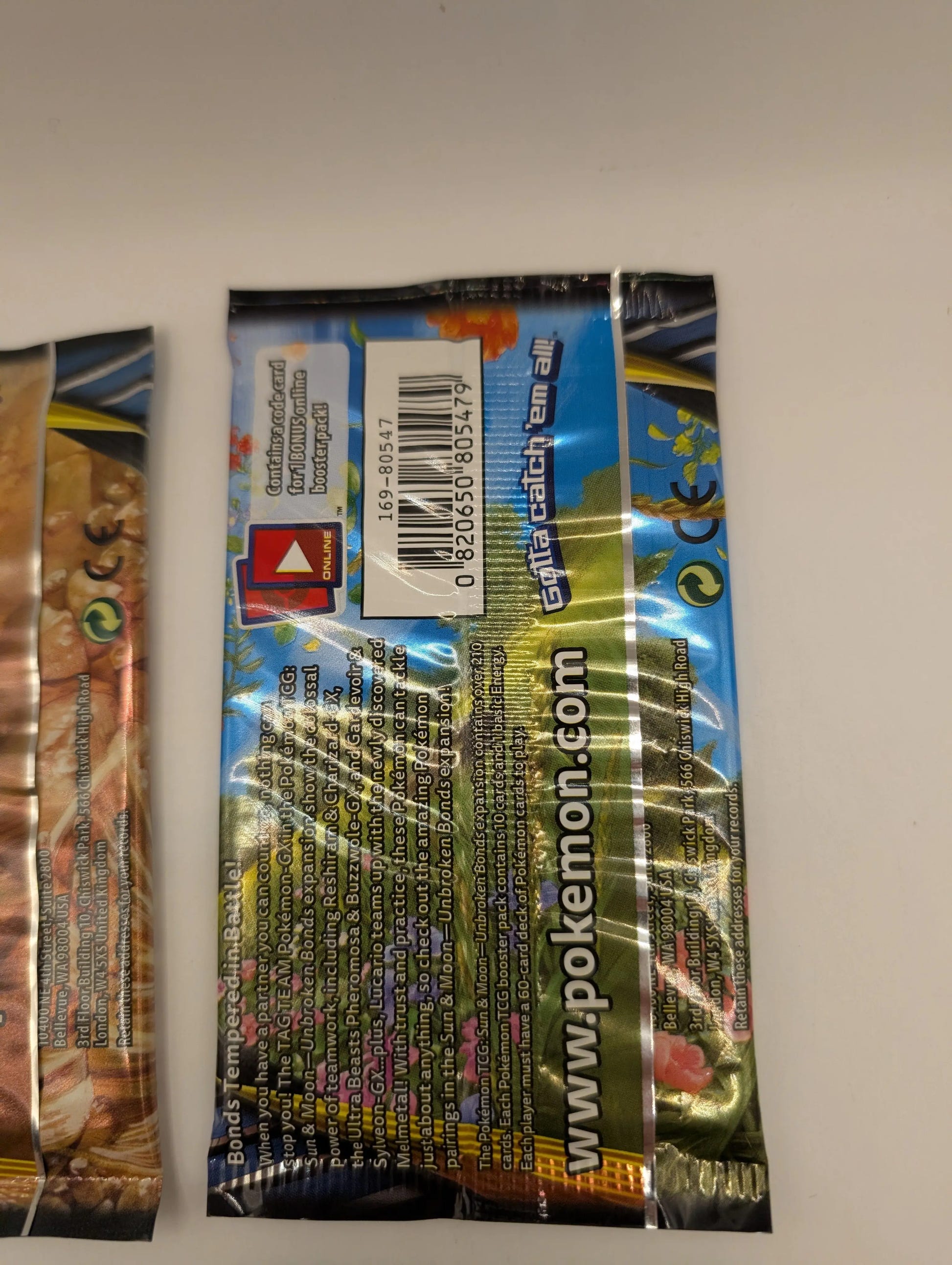 Pokémon TCG Unbroken Bonds Booster Pack Art Set - 4 Packs Total - Tag Team, photo 6 image 6