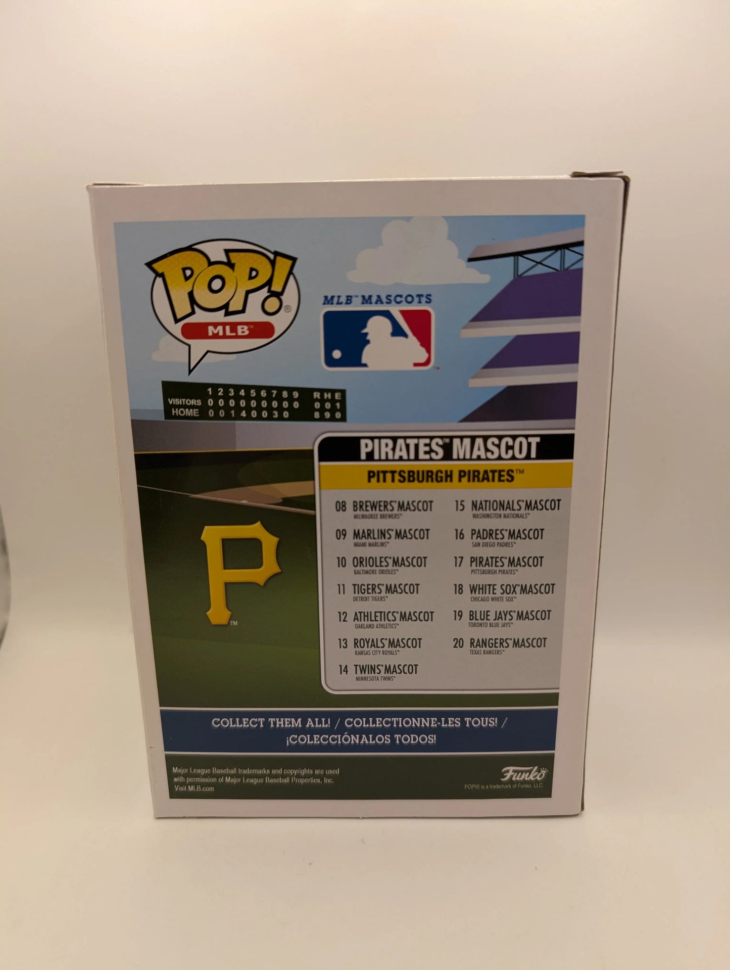 Pirates Mascot 17 ~ MLB: Pittsburgh ~ Funko Pop Vinyl Baseball FRENLY BRICKS - Open 7 Days