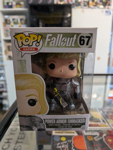 Fallout Power Armor Unmasked Funko Games #67 Pop! Vinyl Figure New