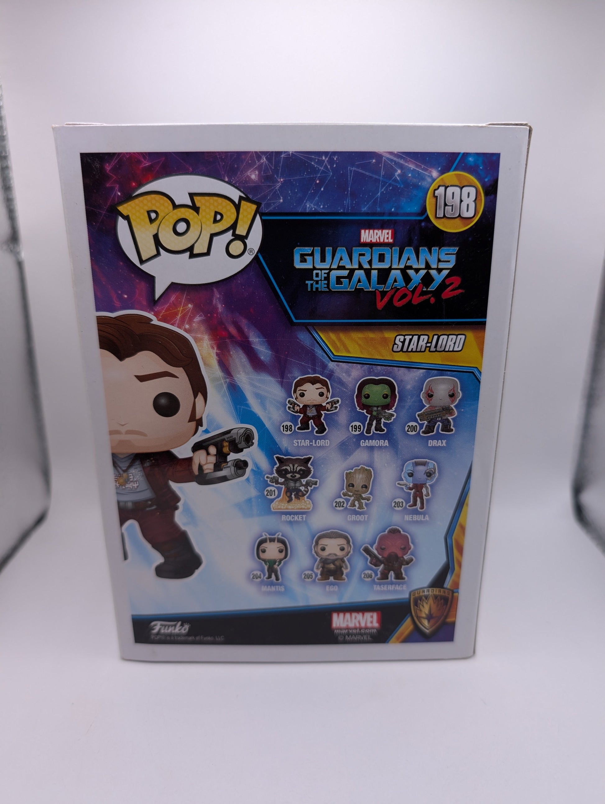 Star-Lord 198 ~ Marvel: Guardians of the Galaxy (GOTG) Vol. 2 ~ Funko Pop Vinyl FRENLY BRICKS - Open 7 Days