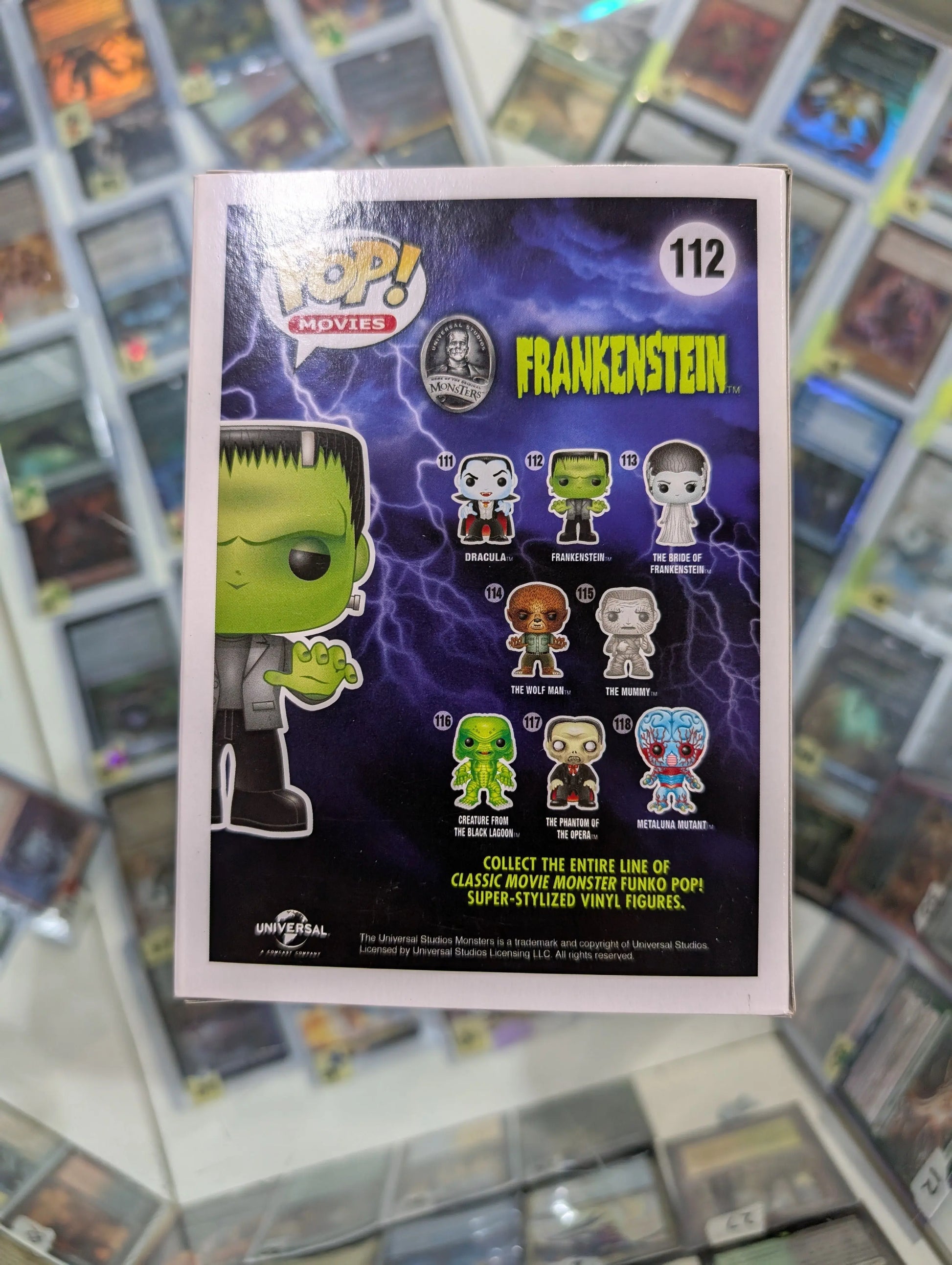 Funko Pop! Universal Monsters  Frankenstein #112 Vaulted 2014 FRENLY BRICKS - Open 7 Days