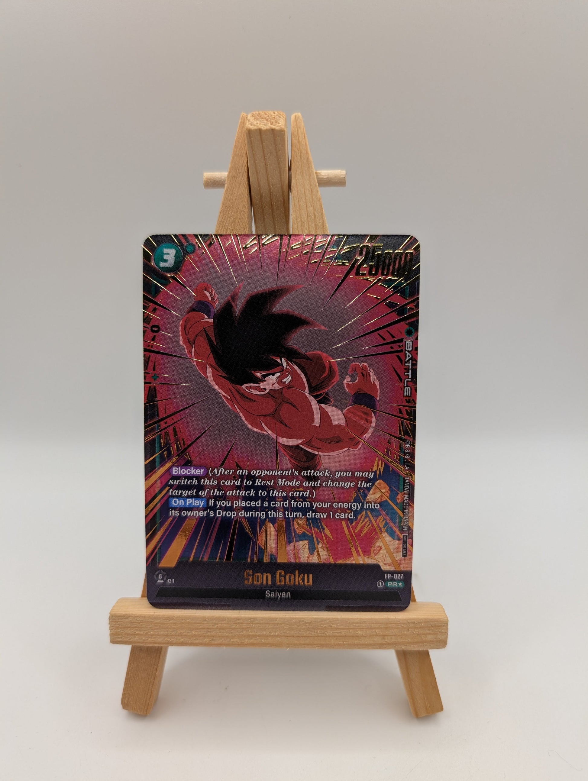 DBS TCG Son Goku #FP-027 Alt Art PR Gold Fusion World FB04 Release Event Winner FRENLY BRICKS - Open 7 Days