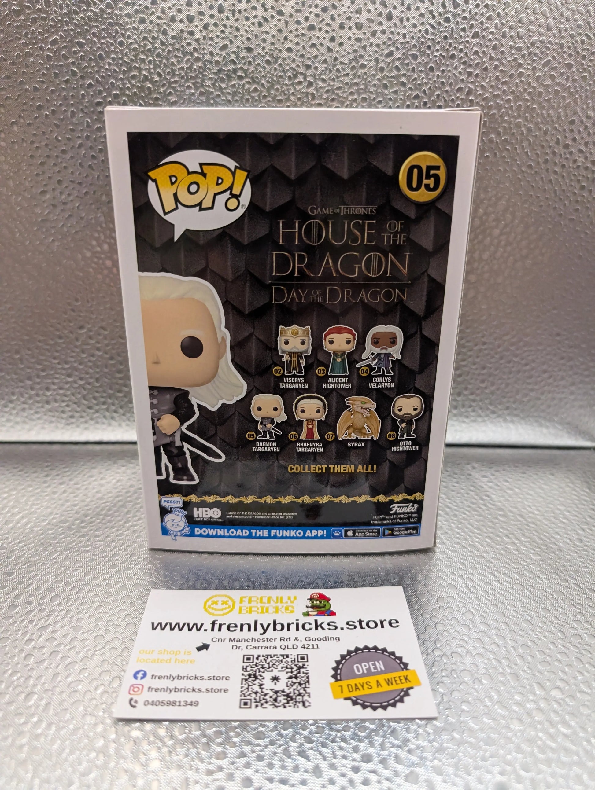 Funko Pop! Vinyl: Game of Thrones Daemon Targaryen #05 FRENLY BRICKS - Open 7 Days