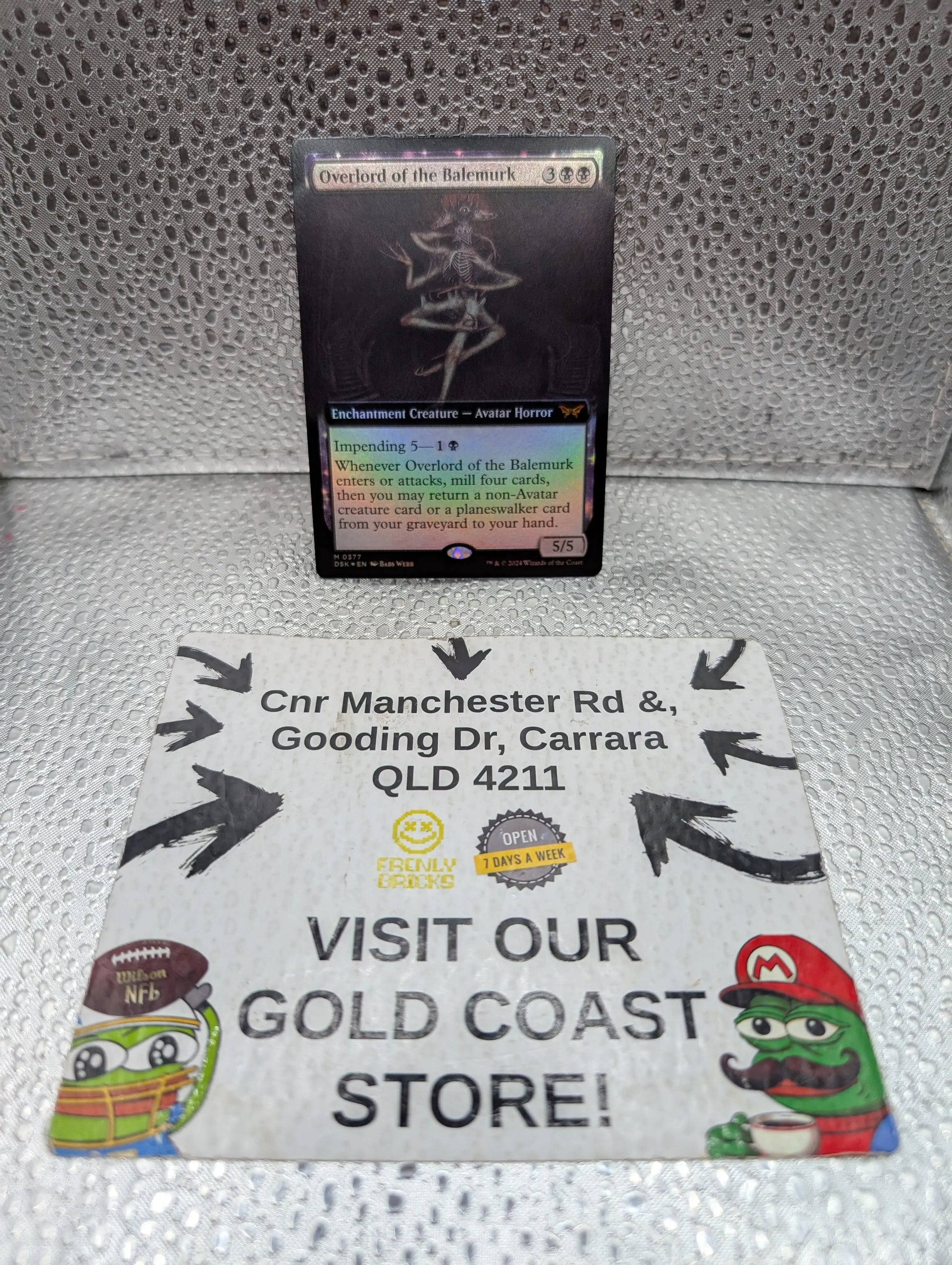 FOIL OVERLORD OF THE BALEMURK (EXTENDED ART) Duskmourn: House Of Horror DSK MTG 0377 FRENLY BRICKS - Open 7 Days