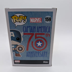Marvel Funko Pop Vinyl Captain America 75th Anniversary Cyan Light Blue 159 FRENLY BRICKS - Open 7 Days