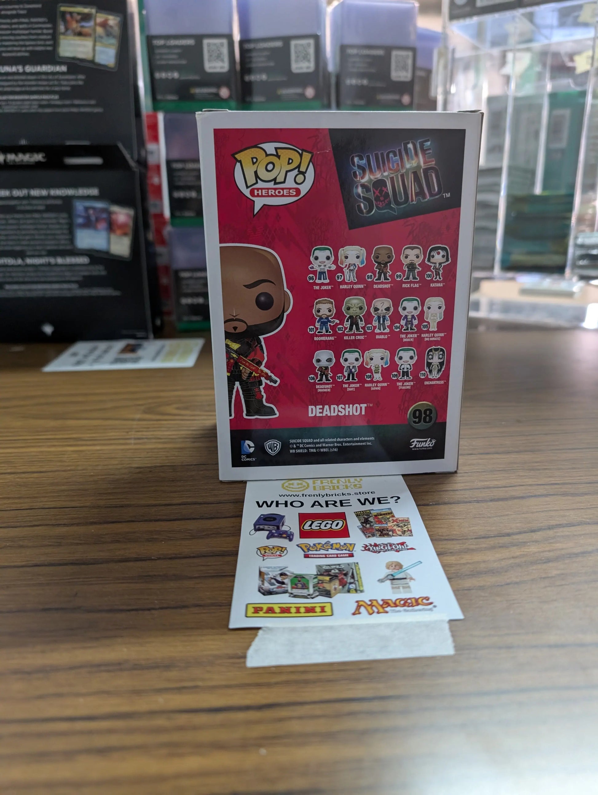 FUNKO Pop Vinyl Deadshot #98 FRENLY BRICKS - Open 7 Days