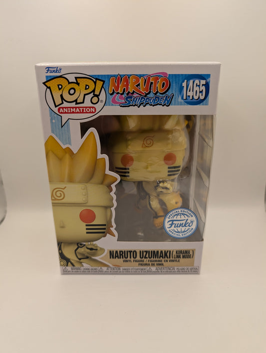 Funko Pop Naruto Shippuden #1465 Naruto Uzumaki Kurama Link Mode FRENLY BRICKS - Open 7 Days