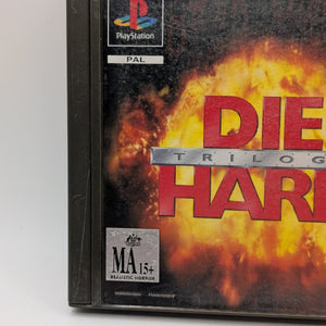 PS1 - Die Hard Trilogy Sony Playstation  One Game with Manual - PAL Tested FRENLY BRICKS - Open 7 Days