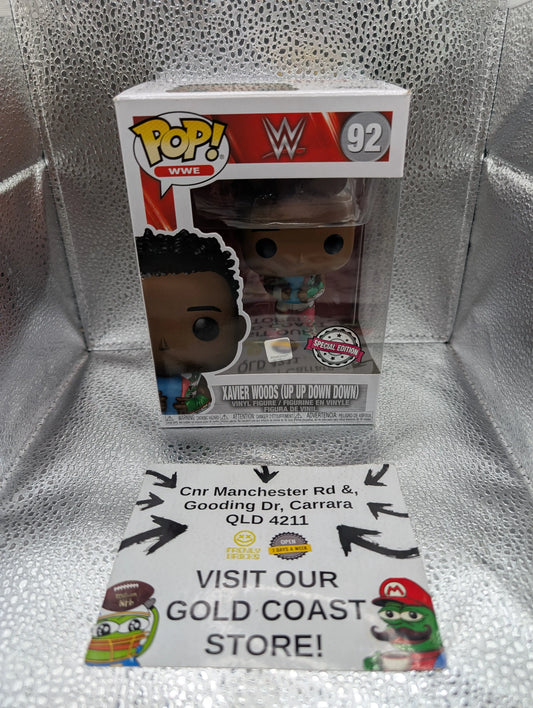 WWE Funko Pop! Vinyl Figure Xavier Woods 92 Special Edition FRENLY BRICKS - Open 7 Days