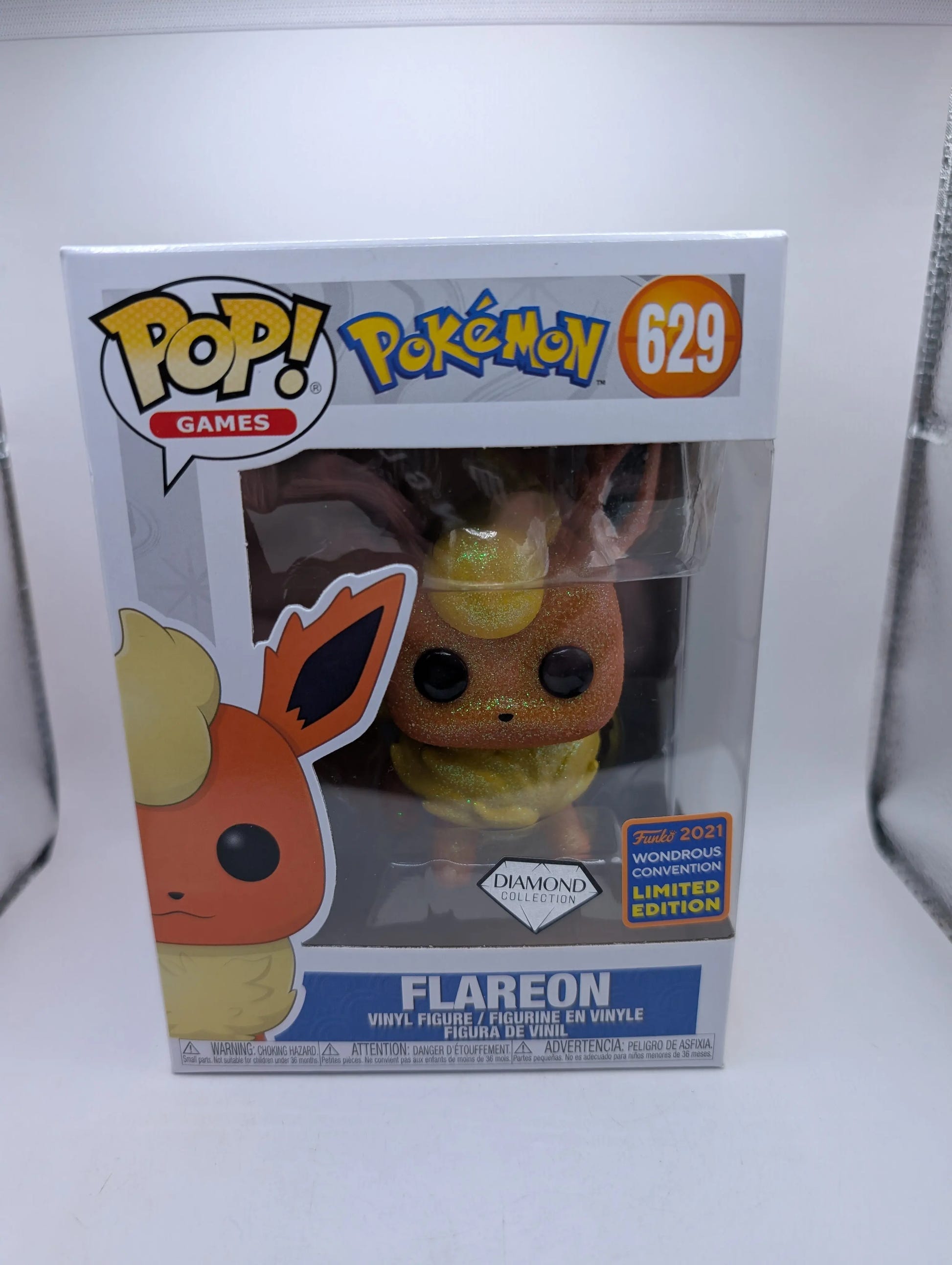 Flareon Diamond Wondrous Convention 2021 - Pokémon POP! Vinyl - No. 629 Funko image 1