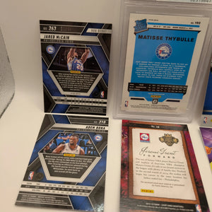 Philadelphia 76ers NBA Basketball Card Lot, Rookies, Patch, Auto, Graded FRENLY BRICKS - Open 7 Days