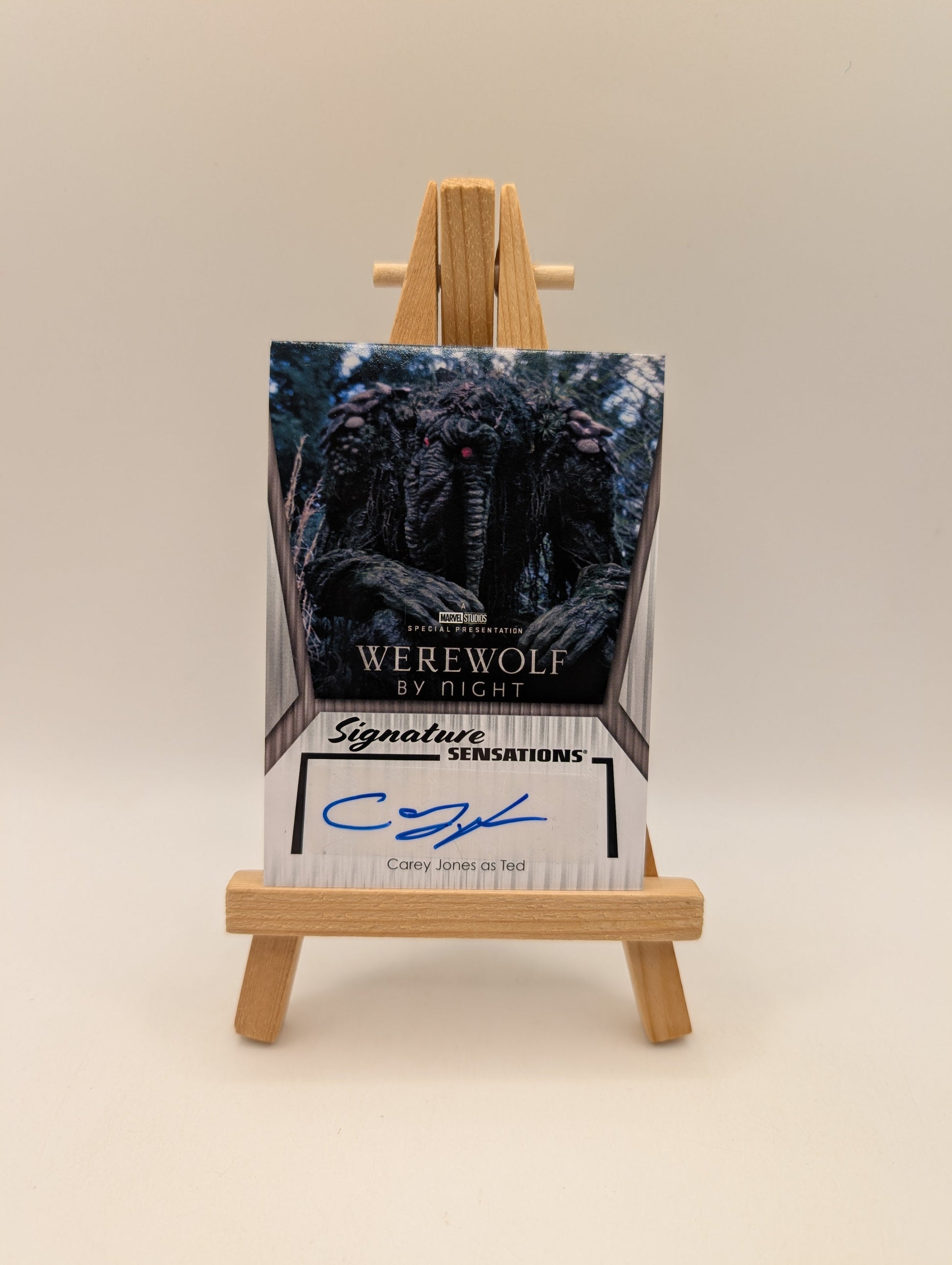 2024 Upper Deck Marvel Studios Disney+ Carey Jones Auto As Ted QTY Werewolf By FRENLY BRICKS - Open 7 Days