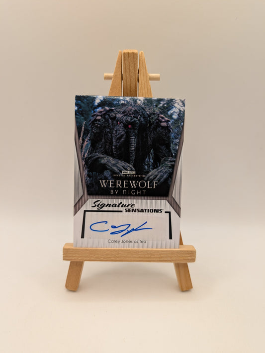 2024 Upper Deck Marvel Studios Disney+ Carey Jones Auto As Ted QTY Werewolf By FRENLY BRICKS - Open 7 Days