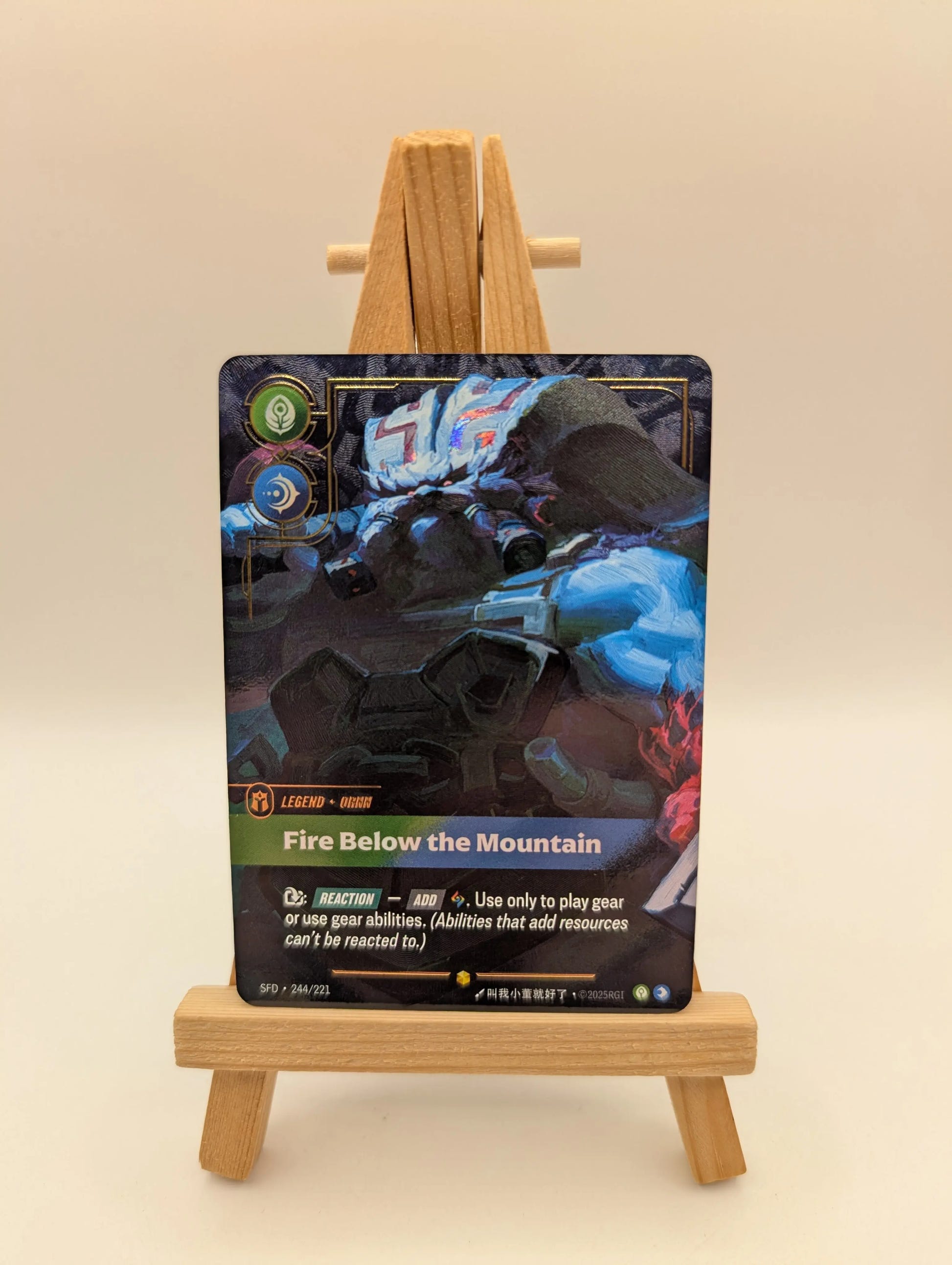 Ornn Fire Below the Mountain 244/221 Riftbound Spiritforged Over number FRENLY BRICKS - Open 7 Days image 1