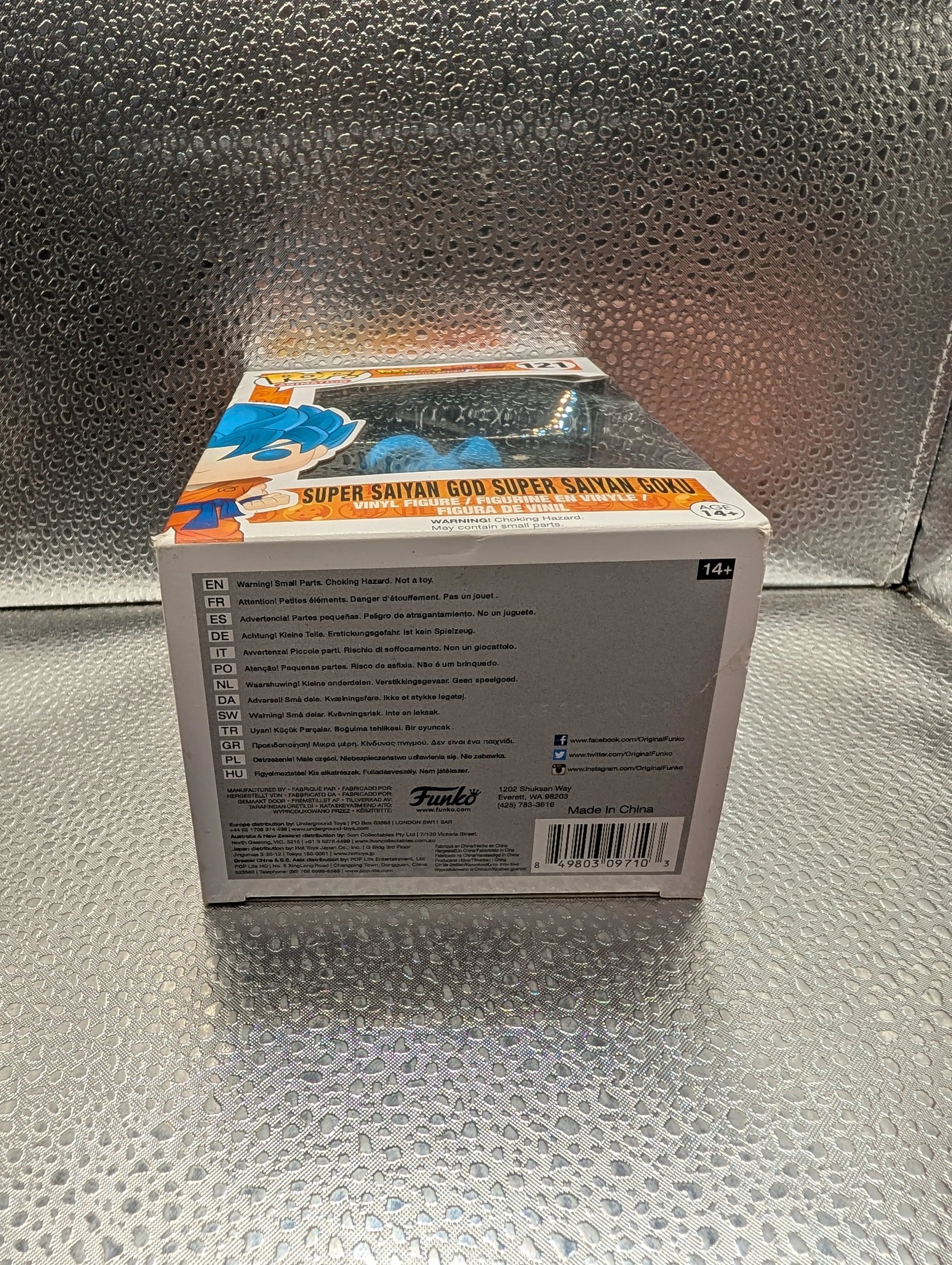 FUNKO Pop Vinyl Super Saiyan God Super Saiyan Goku Dragon Ball Z #121 FRENLY BRICKS - Open 7 Days