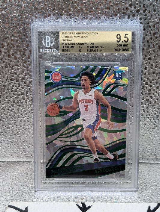 2021 Cade Cunningham Revolution Chinese New Year Emerald /88 #120 BGS 9.5 FRENLY BRICKS - Open 7 Days