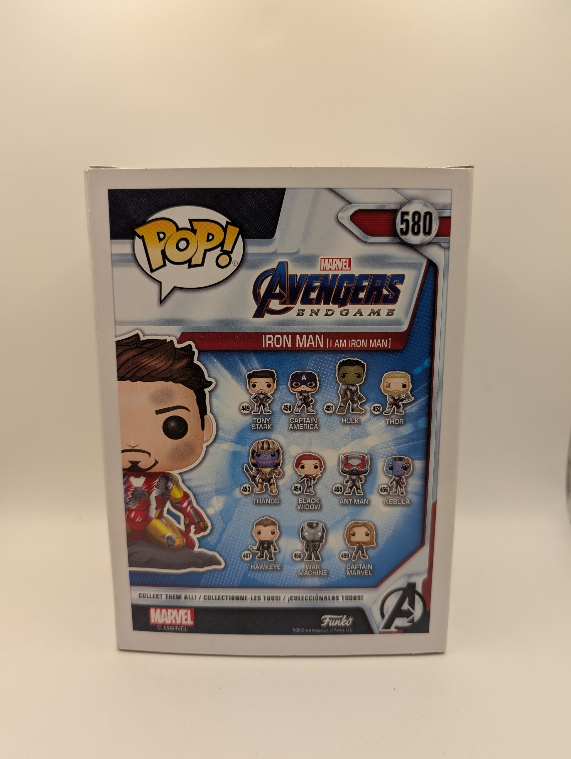Iron Man I Am Iron Man Glow 580 Avengers Endgame Marvel Funko Pop Vinyl