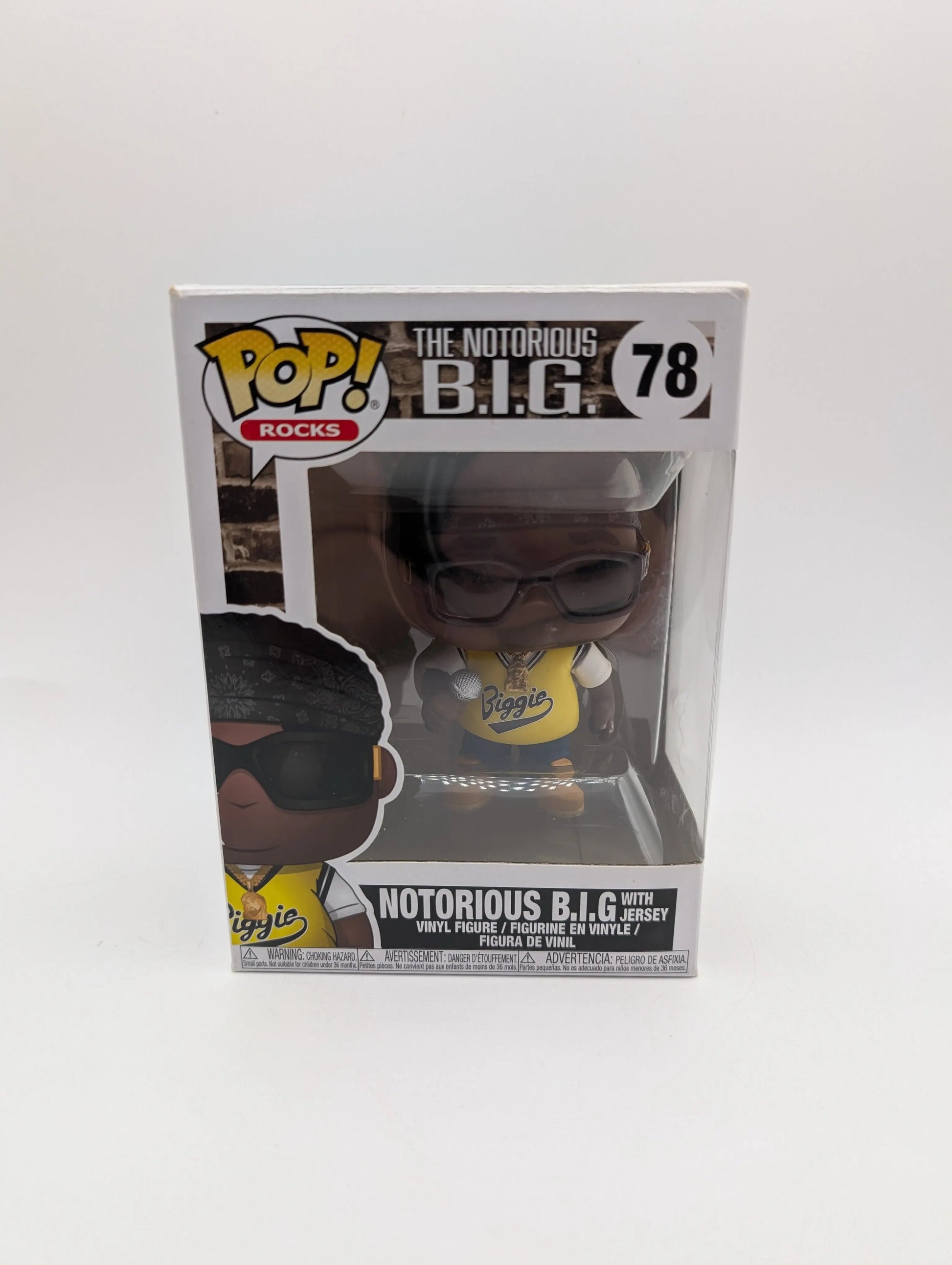 Funko Pop Notorious Big B.I.G. #78 Biggie Smalls Jersey Gangster Rap FRENLY BRICKS - Open 7 Days