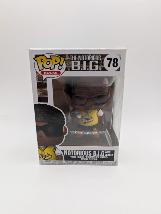 Funko Pop Notorious Big B.I.G. #78 Biggie Smalls Jersey Gangster Rap FRENLY BRICKS - Open 7 Days