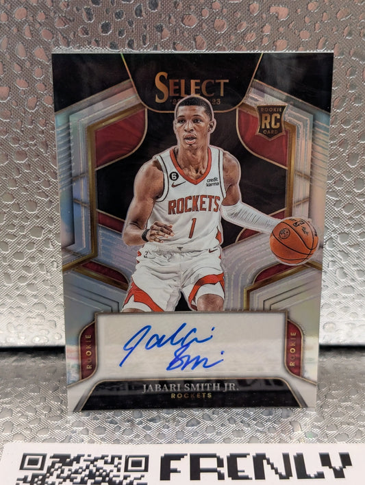 2022-23 Select Jabari Smith Jr Rookie Signatures Silver Prizm Auto /249 RC FRENLY BRICKS - Open 7 Days