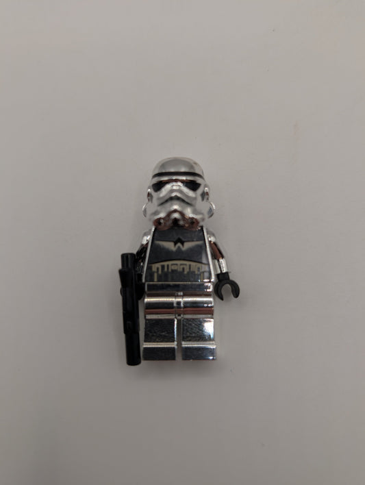 2009 LEGO Star Wars Stormtrooper Chrome Silver sw0097 Minifigure (Excellent) FRENLY BRICKS - Open 7 Days