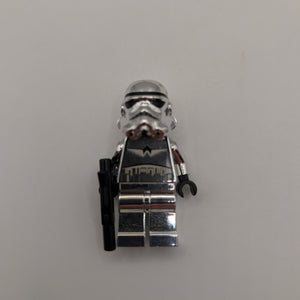 2009 LEGO Star Wars Stormtrooper Chrome Silver sw0097 Minifigure (Excellent) FRENLY BRICKS - Open 7 Days