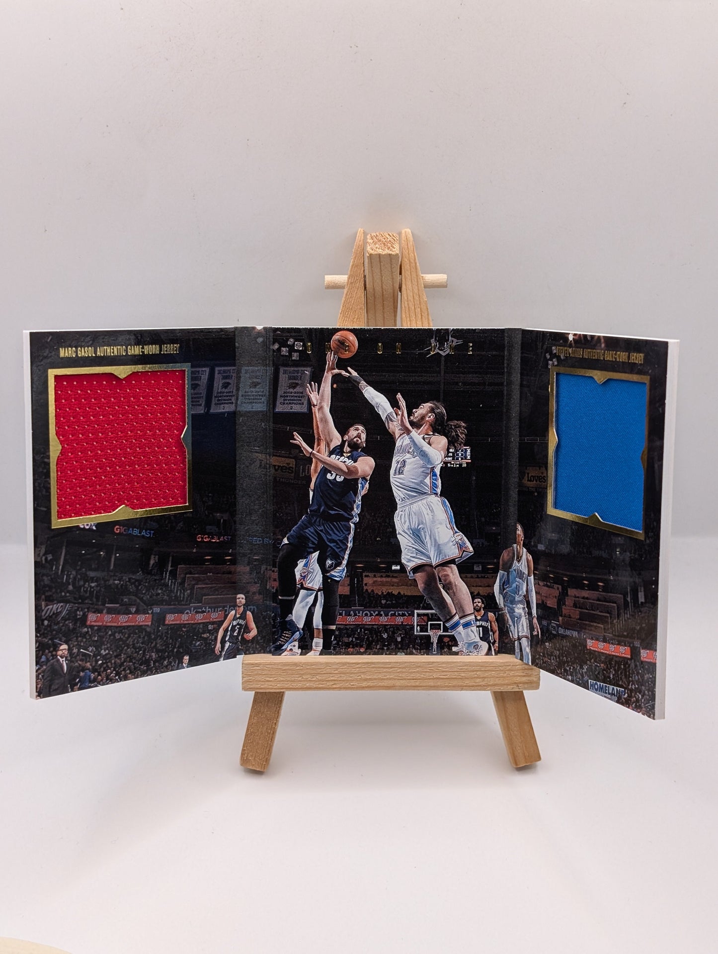 2017 Panini Preferred Marc Gasol vs Steven Adams Jersey Booklet VS-MGSA /99 FRENLY BRICKS - Open 7 Days