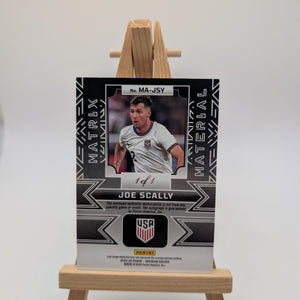 2024-25 Panini Obsidian Soccer JOE SCALLY 1/1 One of One Auto Patch USA US FRENLY BRICKS - Open 7 Days