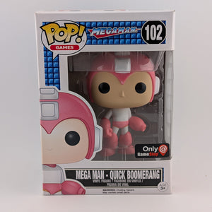 Funko POP! Games Megaman #102 Megaman Quick Boomerang GameStop Exclusive Vinyl Collectable FRENLY BRICKS - Open 7 Days