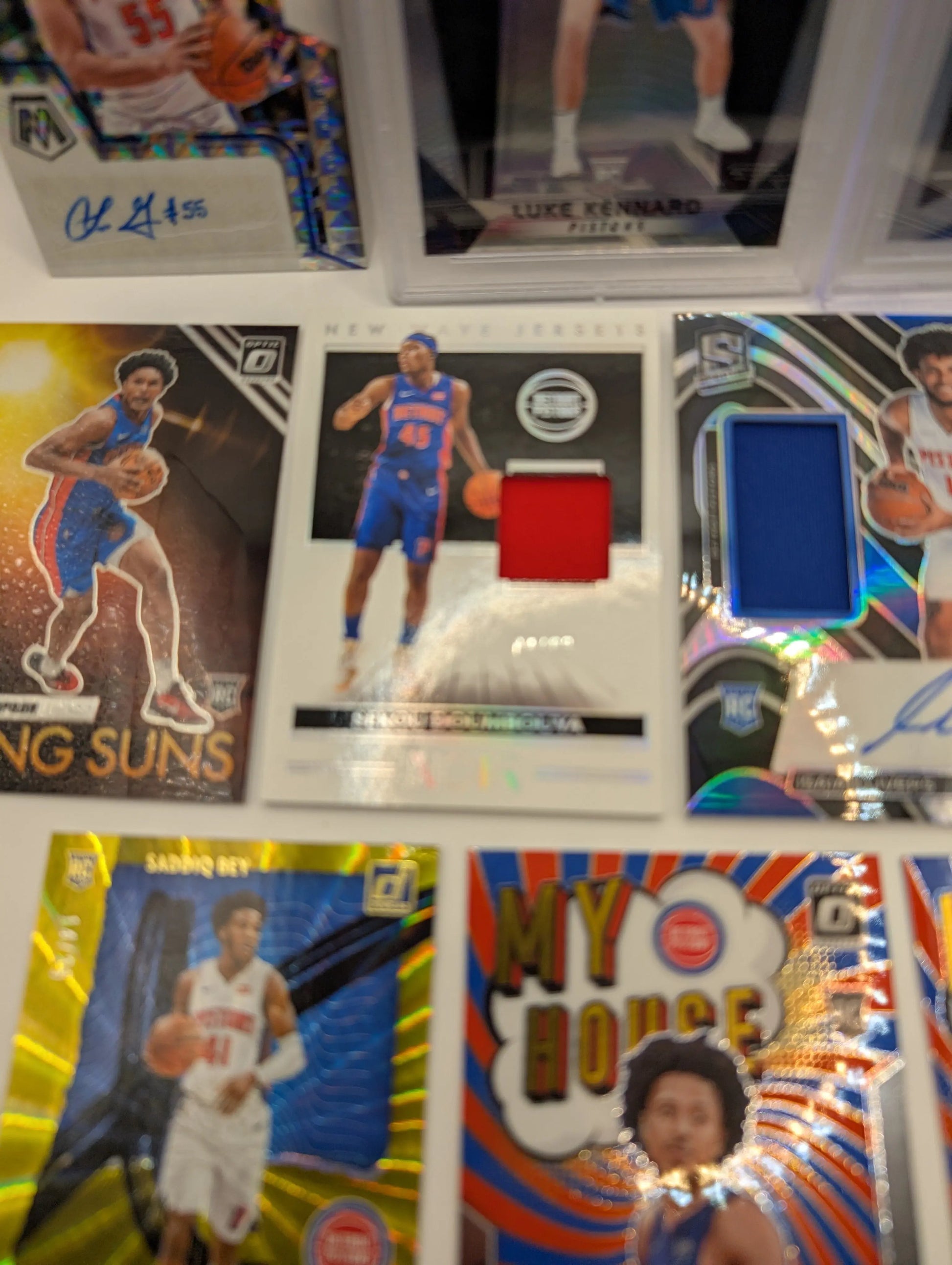 Detroit Pistons NBA Basketball Card Lot, Rookies, Patch, Auto, Cade Cunningham FRENLY BRICKS - Open 7 Days