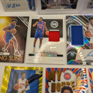 Detroit Pistons NBA Basketball Card Lot, Rookies, Patch, Auto, Cade Cunningham FRENLY BRICKS - Open 7 Days