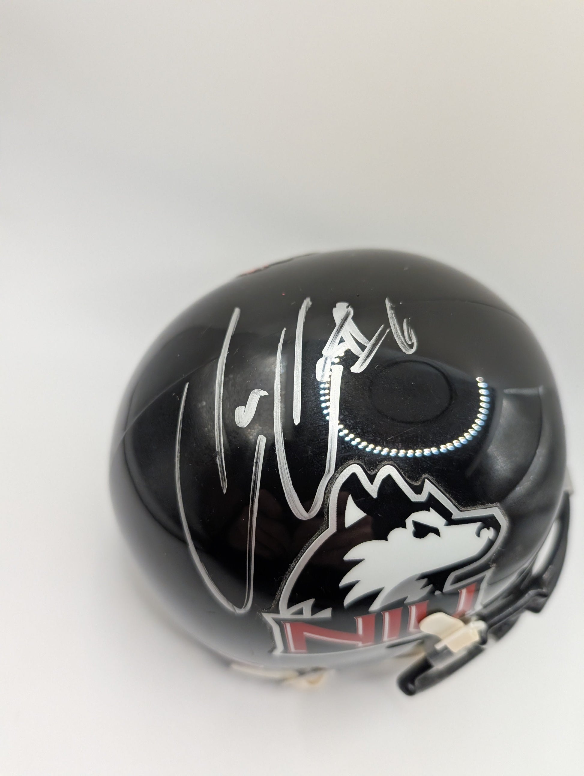 Jordan Lynch Signed Nothern Illinois Huskies Mini Helmet FRENLY BRICKS - Open 7 Days
