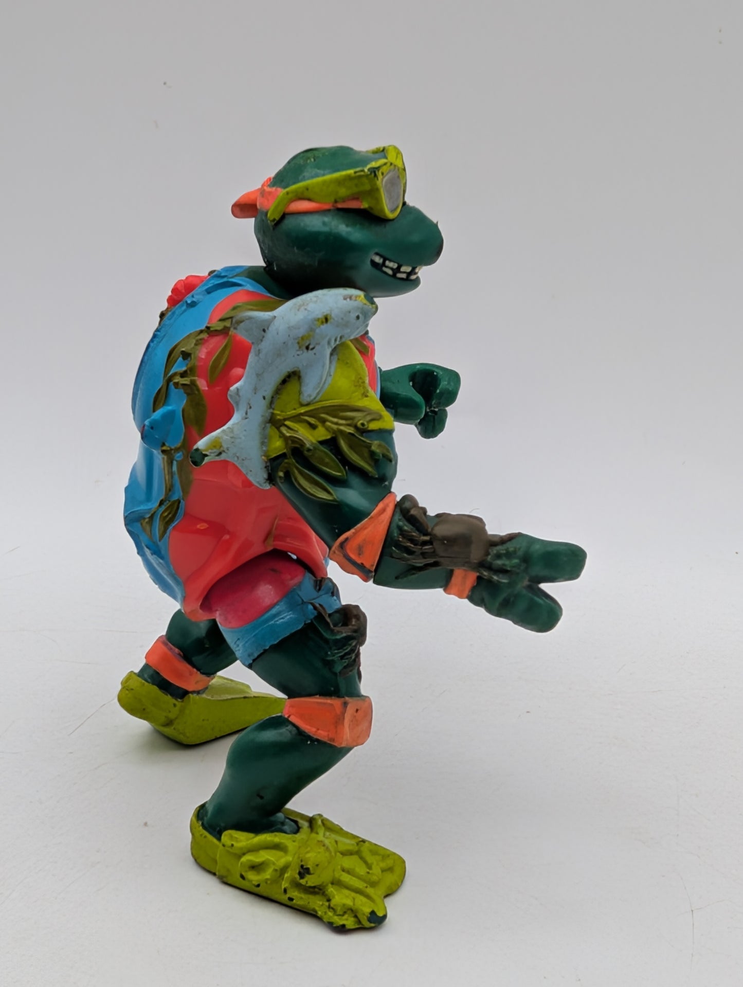 1990 Teenage Muntant Ninja Turtles Mike The Sewer Surfer Michelangelo Vintage
